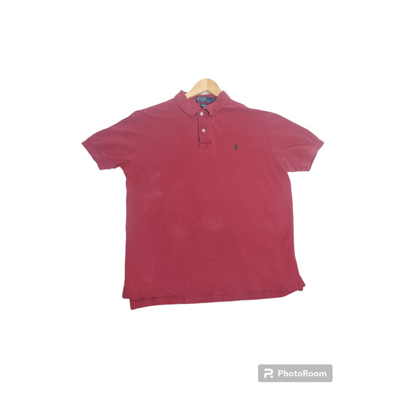 Ralph Lauren Red and Green Polo Size Large - Picture 1 of 3